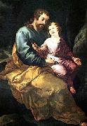 HERRERA, Francisco de, the Elder St Joseph and the Christ Child china oil painting artist